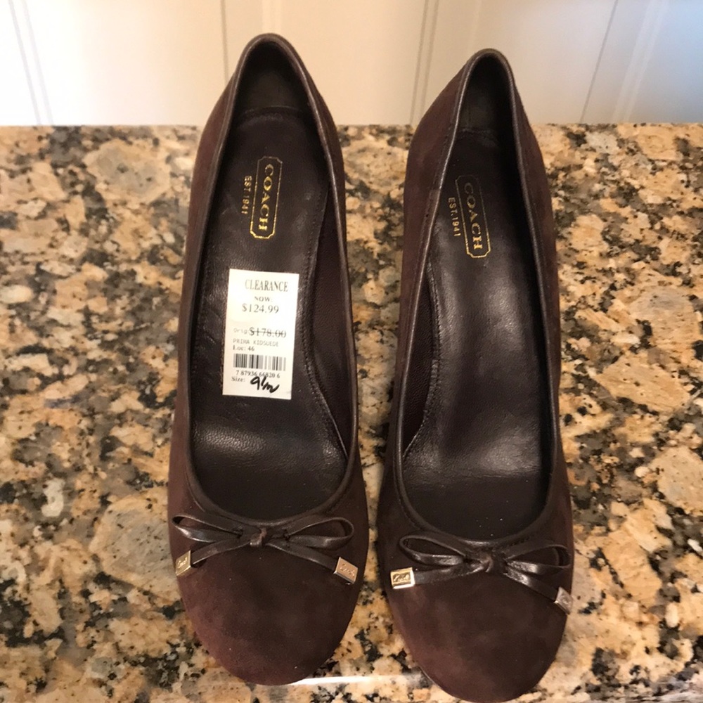 Coach suede shoes